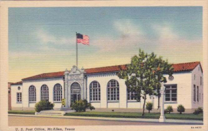 Texas McAllen Post Office 1946 Curteich