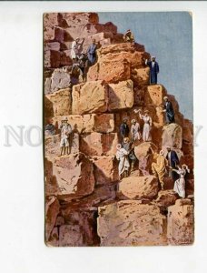 3173328 EGYPT Ascention of Great Piramid Vintage RPPC ESTONIA