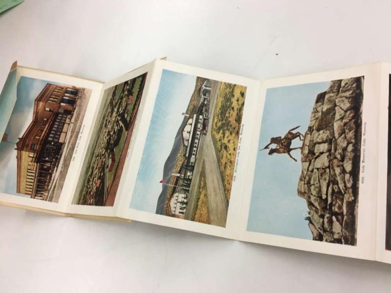 Yellowstone Park Wyoming Cody Way Souvenir Folder Antique Postcard K85857