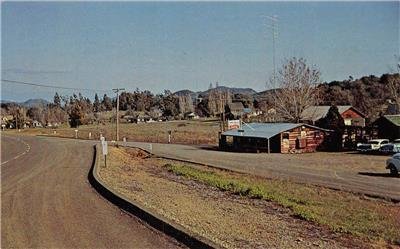 MT. BULLION, CA Mariposa County 49 Mother Lode Hiway Roadside Vintage Postcard