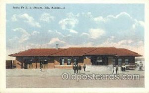 Santa Fe RR Station, Iola, KS, Kansas, USA Train Railroad Station Depot Unused 