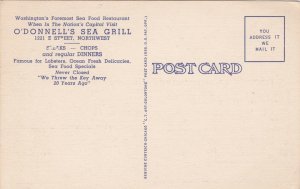 Washington D C O'Donnell's Seafood Restaurant Multi View Curteich sk1814