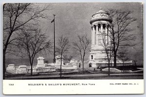 Soldier's And Sailor's Monument New York City NYC Historical Landmark Postcard