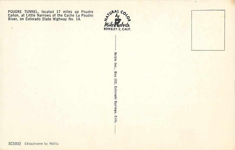 Poudre Tunnel on Colorado State Highway 14 CO