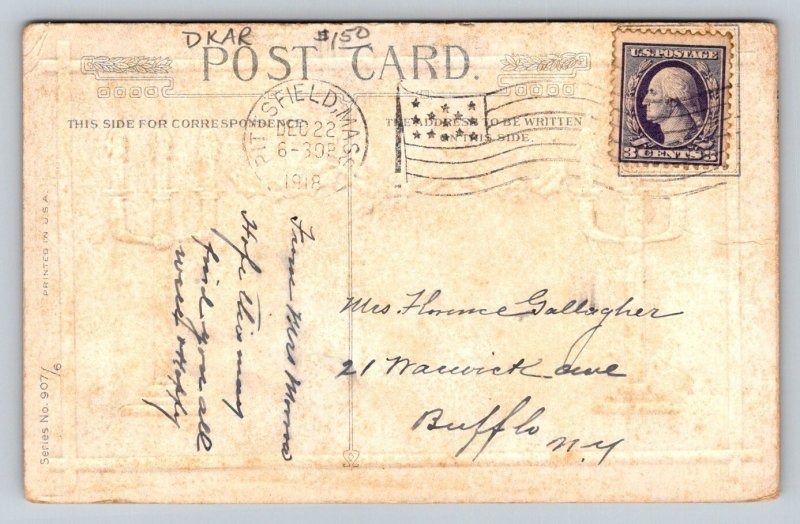 1918  Christmas  Xmas Greetings   Postcard