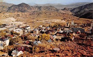 Virginia City Old Mining Ghost Town View Postcard Backing 