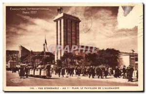 Old Postcard Exhibition International Paris View D & # 39Ensemble On Map Le P...