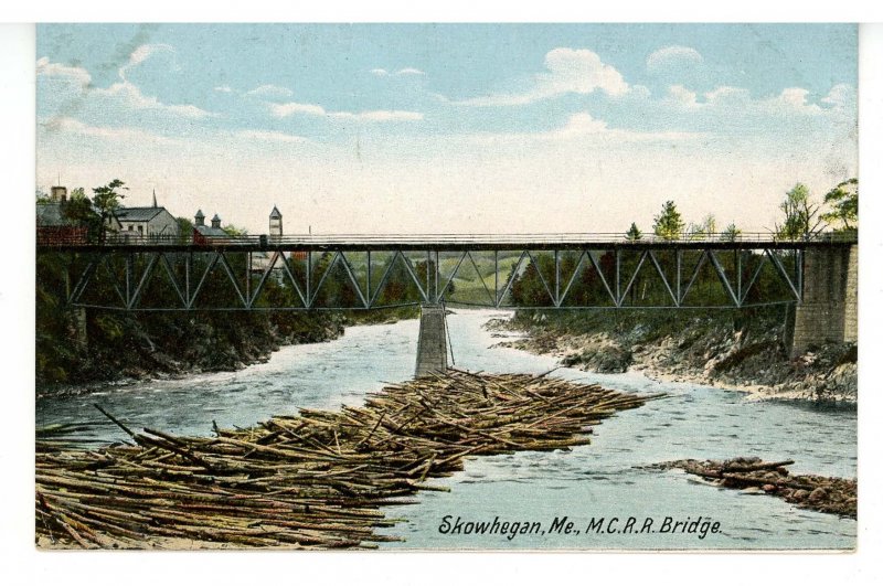 ME - Skowhegan. Maine Central Railroad Bridge