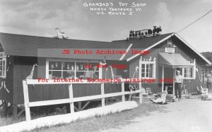 VT, North Thetford, Vermont, RPPC, Grandad's Toy Shop, Exterior View, Photo