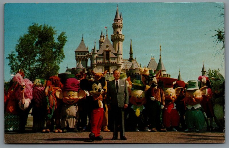 Postcard Anaheim CA c1960s It All Started With A Mouse 1-300 Disney Fantasyland