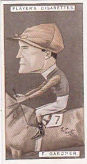 Player Vintage Cigarette Card Racing Caricatures 1925 No 17 E Gardner