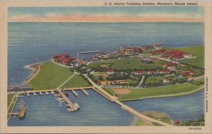 Postcard US Naval Training Station Newport Rhode Island RI