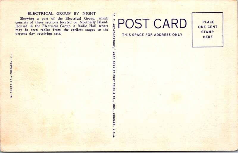 Postcard BOAT SCENE Chicago Illinois IL AN8480