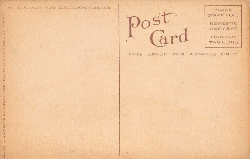 One of the Canal Bridges, Venice, California, Early Postcard, Unused