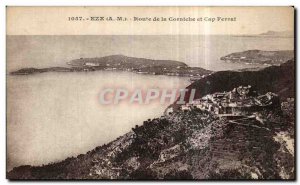 Old Postcard Eze Corniche Road and Cape Boar