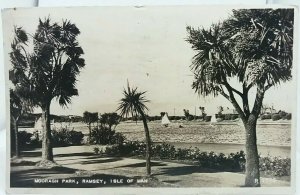 Vintage Rp Postcard Sailing Boats on Lake  Mooragh Park Ramsay 1959 Real Photo