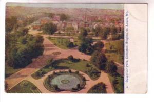 Overhead View, Reservoir Park, Compton Heights, St Louis Missouri,