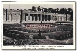 Postcard From Old Versailles Palace Grand Trianon The Peristyle and gardens