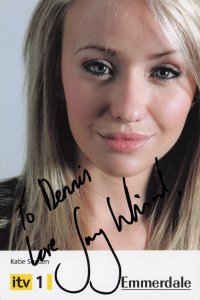 Sammy Winward as Katie Sugden Rare ALT Emmerdale Hand Signed Photo