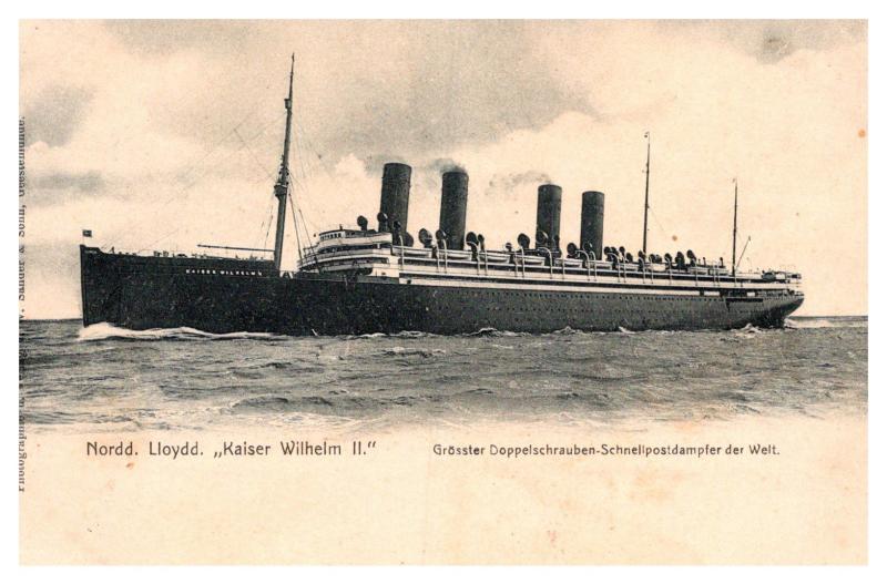  S.S. Kaiser Wilhelm II , Norddeutscher Lloyd ,  PMC 