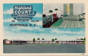 Postcard Highland Court Fayetteville NC