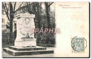 Old Postcard Ville D Avray painter Corot Monument