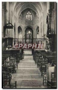 Old Postcard Brienne le Chateau of Interior & # 39eglise