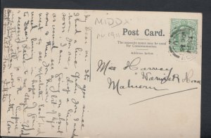 Middlesex Postcard - The Dutch Gardens, Hampton Court    T400 