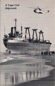 Orleans MA Cape Cod, Ship Wreck, Freighter Eldia, Helicopter, Nauset 1984