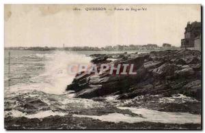 Quiberon Old Postcard Pointe Beg er Vil