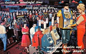 Gambling Casino LAS VEGAS, NV The Mint Slot Machines c1950s Vintage Postcard