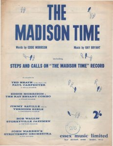 The Madison Time Ray Bryant 1960s Novelty Line Dance Sheet Music
