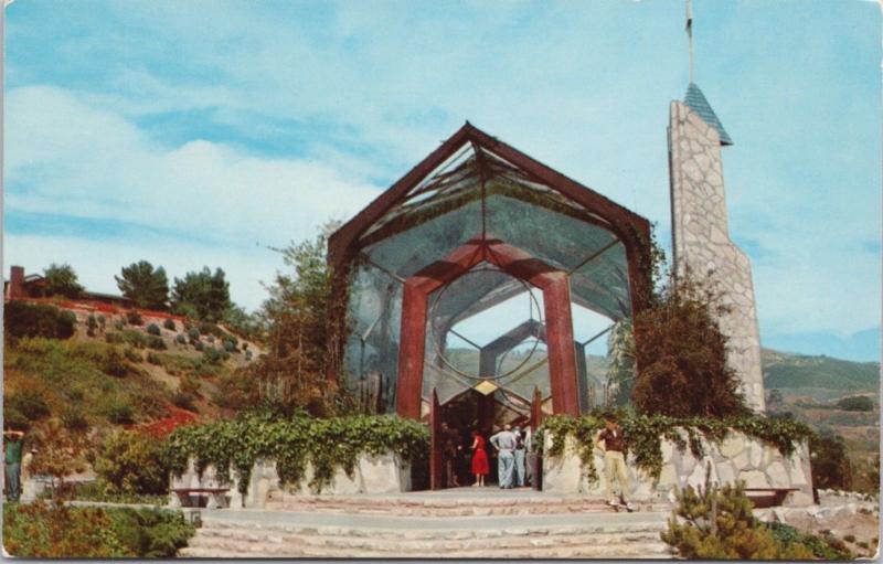 Wayfarers Chapel Portuguese Bend CA Calif. Unused Vintage Postcard D61