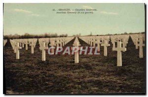 Postcard Old Army Seringes Cimetiere Americain