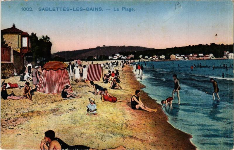 CPA SABLETTES-les-BAINS La Plage (410959)