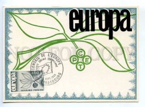 420041 FRANCE 1965 year EUROPA CEPT Council of Europe maximum card