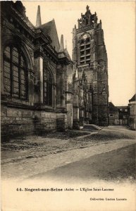 CPA Nogent sur Seine- Eglise Saint Laurent FRANCE (1007540)