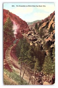 The Stepladder On Pike's Peak Cog Road Colo. Colorado c1912 Postcard