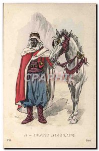 Africa - Africa - Algeria - Algerian Spahis - horse - horse - Old Postcard