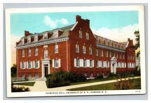 Vintage 1920's Postcard Fairchild Hall University of New Hampshire Durham NH