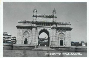 Gateway of India Bombay real photo postcard 1955