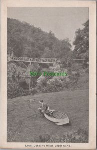 Wales Postcard - Capel Curig, Cobden's Hotel Lawn  DC521