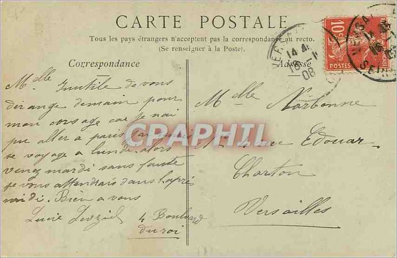 Postcard Old Vaubuin Pavillon Henri IV