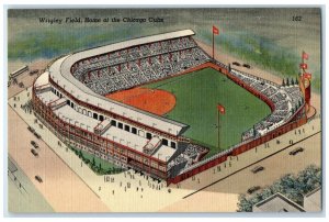 c1930's Aerial View Wrigley Field Home Of The Chicago Cubs Chicago IL Postcard