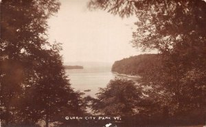 Queen City Park Vermont Scenic View Real Photo Vintage Postcard AA62293