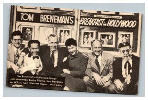 Vintage 1940's Los Angeles KABC Radio Postcard Tom Breneman Breakfast Hollywood