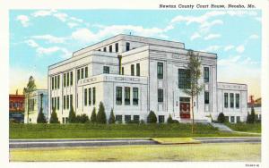 Newton County Court House, Neosho MO, Vintage Linen Postcard G20