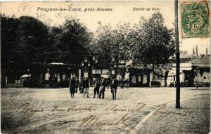 CPA POUGUES-les-EAUX pres NEVERS-Entrée du Parc (420776)