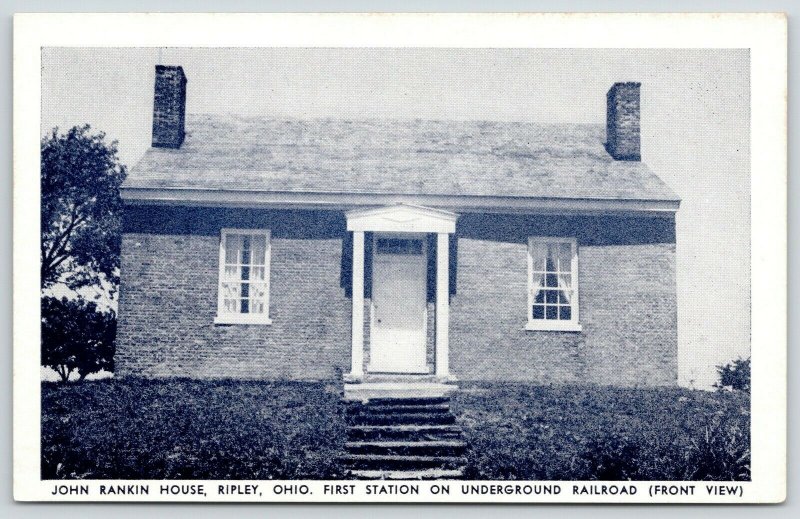 Ripley Ohio~Abolitionist John Rankin House~Underground Railroad Station~1950 B&W 