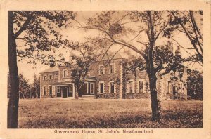 St Johns Newfoundland Canada Government House Vintage Postcard AA22257
